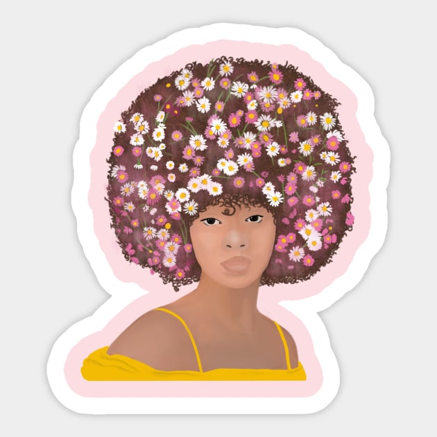 Girl Flower Sticker by Abysmota